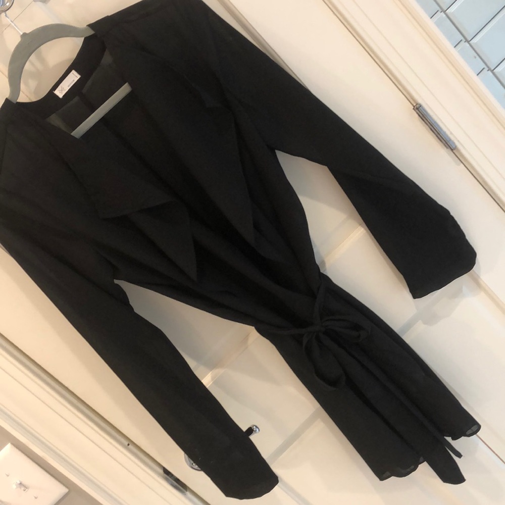 Sheer Belted cardigan Size M